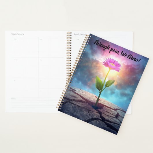 inspirerende bloem kalender notitieboek planner (Display)