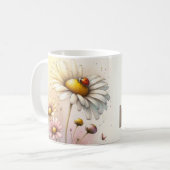 Inspirerende bloem koffiemok (Voorkant links)
