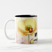 Inspirerende Bloem Wrap Tweekleurige Koffiemok (Links)