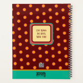 Inspirerende  Bloemen Happy Personalized Fun Planner (Achterkant)