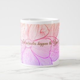 Inspirerende bloemen: laat wonderen jou overkomen! grote koffiekop