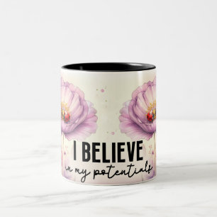 Inspirerende Bloemen Wrap Tweekleurige Koffiemok