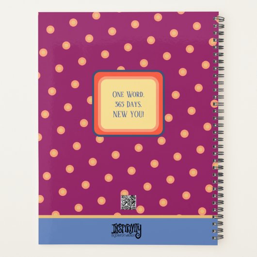 Inspirerende  bloemenbloei gepersonaliseerd plezie planner (Achterkant)