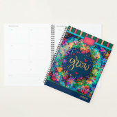 Inspirerende  bloemengroei Gepersonaliseerd plezie Planner (Display)