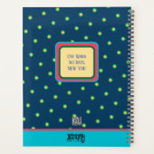 Inspirerende  bloemengroei Gepersonaliseerd plezie Planner (Achterkant)