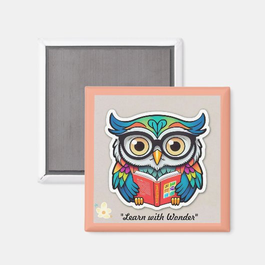 "Inspirerende boekenliefhebbers" Magneet (Voorkant / Achterkant)