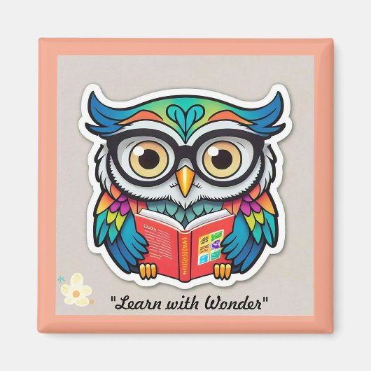 "Inspirerende boekenliefhebbers" Magneet (Voorkant)