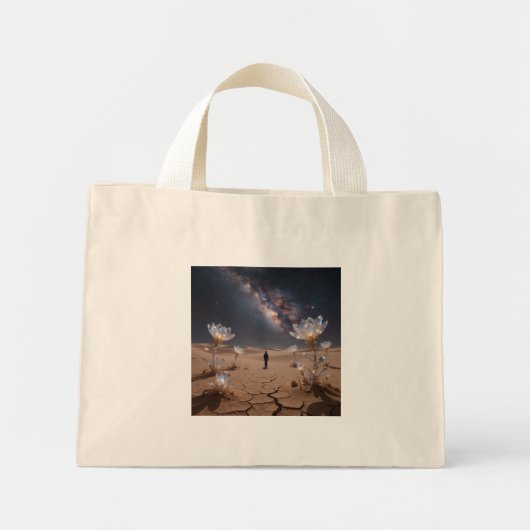 Inspirerende boodschappentas mini tote bag (Voorkant)