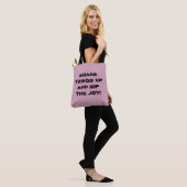 Inspirerende boodschappentas! tote bag (Op model)