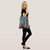 Inspirerende boodschappentas tote bag (Op model)