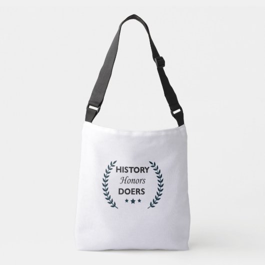Inspirerende Boodschappentassen Crossbody Tas (Voorkant)