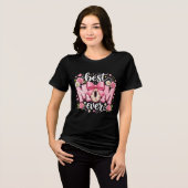 Inspirerende Boog Beste Moeder Ooit Tri-Blend Shirt (Voorkant volledig)