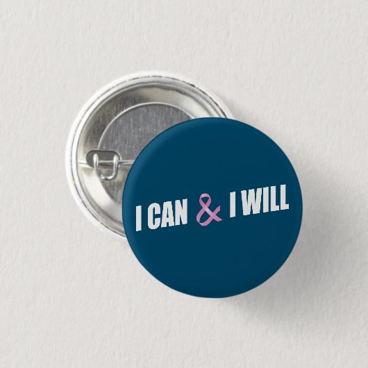 Inspirerende Button van de Kanker van de Borst van (Voorkant /achterkant)