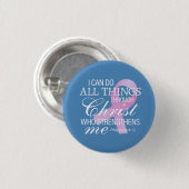 Inspirerende Button van de Kanker van de Borst van (Voorkant /achterkant)