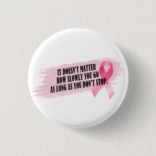 Inspirerende Button van de Kanker van de Borst van (Voorkant)