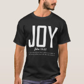 Inspirerende christelijke Bijbeltekst T-shirt (Voorkant)