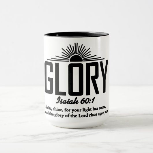 Inspirerende christelijke Bijbelvers Mok (Midden)