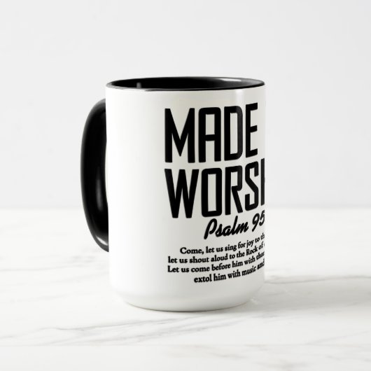 Inspirerende christelijke Bijbelvers Mok (Voorkant links)