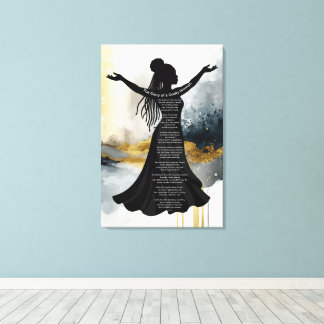 Inspirerende christelijke canvas wandkunst voor vr afdruk