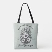 inspirerende christelijke overweeg vers tote bag (Achterkant)