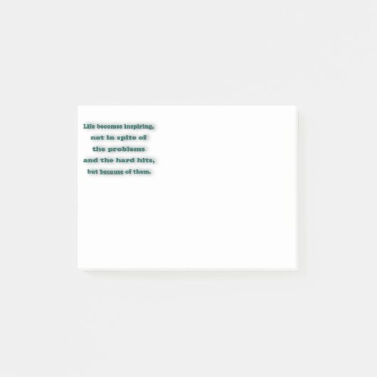 Inspirerende Citaat - Het leven wordt inspirerend, Post-it® Notes (Voorkant)