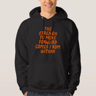 Inspirerende citaat minimalistische typografie hoodie