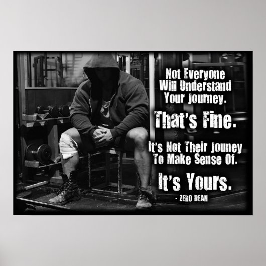 Inspirerende Citaat - Motivatie Poster van de Werk (Voorkant)