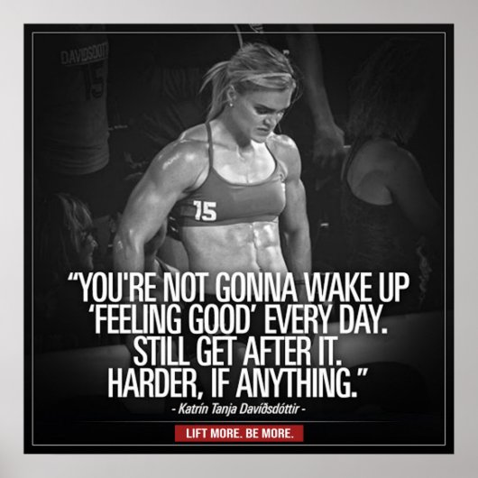 Inspirerende Citaat - Motivatie Poster van de Werk (Voorkant)