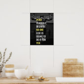 Inspirerende Citaat - Motivatie Poster van de Werk (Keuken)