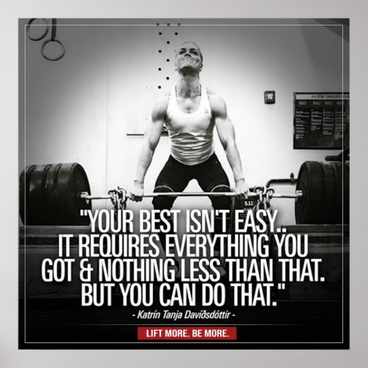 Inspirerende Citaat - Motivatie Poster van de Werk (Voorkant)