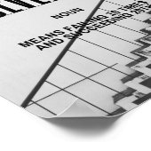 Inspirerende Citaat op doorzettingsvermogen Poster (Hoek)