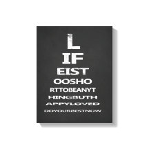 Inspirerende citaat schoolbord oogkaart sjabloon