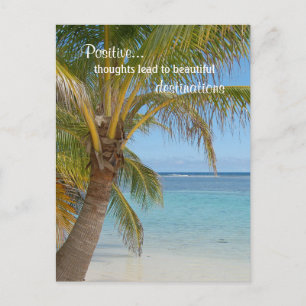 Inspirerende citaat van positiviteit briefkaart