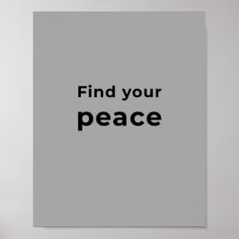 Inspirerende citaat wanddecoratie  poster