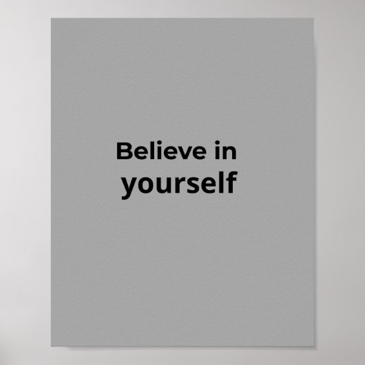 Inspirerende citaat wandkunst typografie  poster (Voorkant)