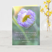 Inspirerende citat Bloem Macro Foto Sjabloon (Gele Bloem)