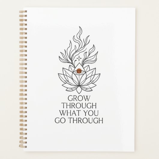 Inspirerende citat dagelijkse planner (Voorkant)