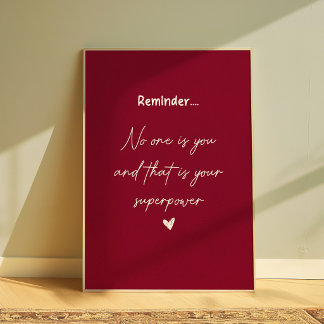 Inspirerende citat Motiverende muurkunstposter Poster