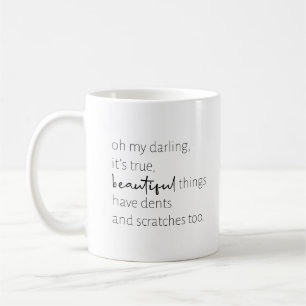 Inspirerende Citatemok   Zwart en Wit  Koffiemok