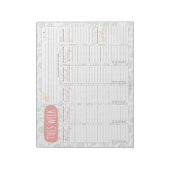 Inspirerende citaten “Deze week” weekplanner Notitieblok (Linkerzijde)