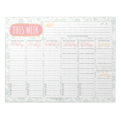 Inspirerende citaten “Deze week” weekplanner Notitieblok (Voorkant)