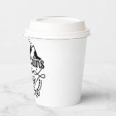 Inspirerende Citaten l Uniek Zwart & Wit Papieren Bekers (Links)