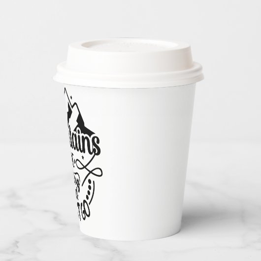 Inspirerende Citaten l Uniek Zwart & Wit Papieren Bekers (Links)