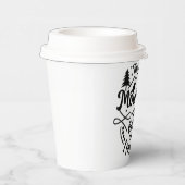 Inspirerende Citaten l Uniek Zwart & Wit Papieren Bekers (Rechts)