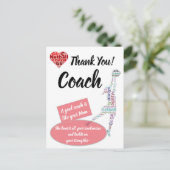 Inspirerende citaten Netball Coach Bedankt Briefkaart (Staand voorkant)