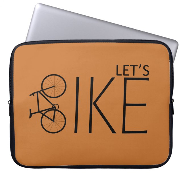 inspirerende citaten over fietsen laptop sleeve (Voorkant)