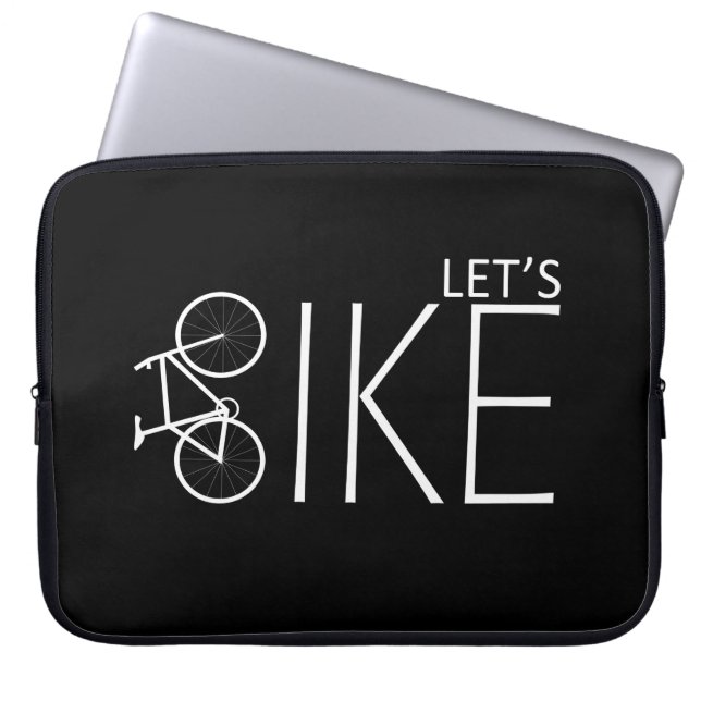 inspirerende citaten over fietsen laptop sleeve (Voorkant)