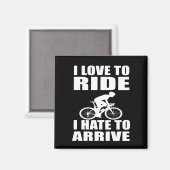 inspirerende citaten over fietsen magneet (Voorkant / Achterkant)