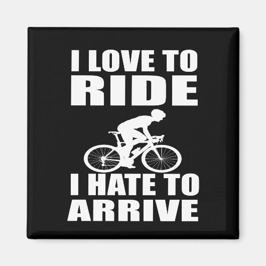 inspirerende citaten over fietsen magneet (Voorkant)