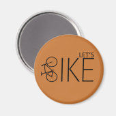 inspirerende citaten over fietsen magneet (Voorkant / Achterkant)